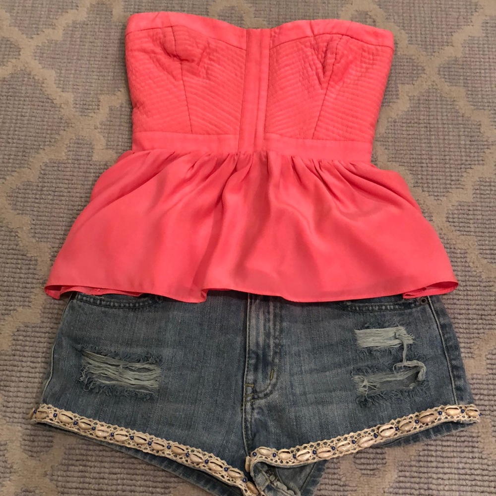 Parker strapless top